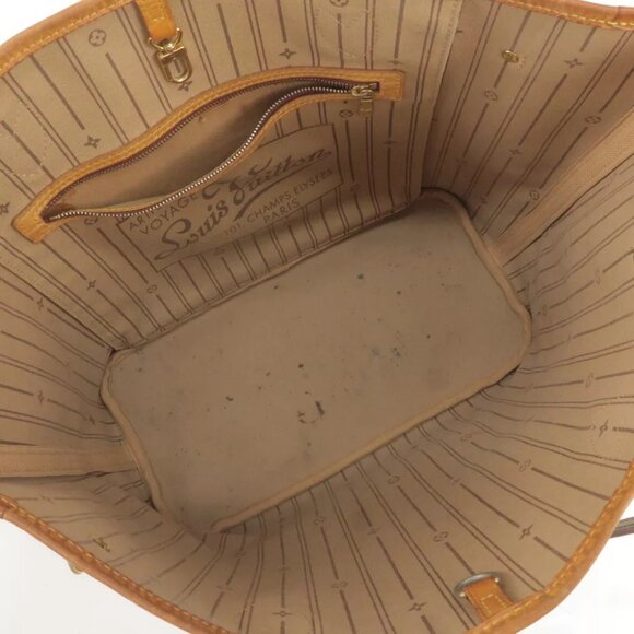 Auth Louis Vuitton Monogram Neverfull MM Tote Bag Brown - Picture 13 of 13